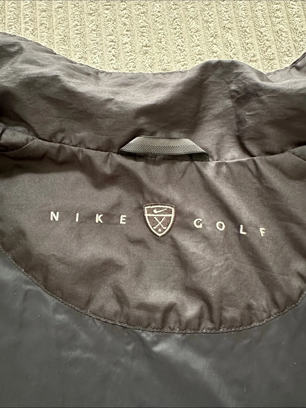 NIKE Golf Men's Black Convertible Zip Off Lightweight Windbreaker Jacket XL